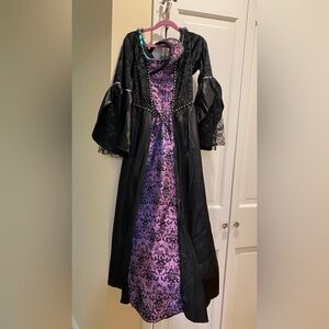 Enchanting Purple and Black Kids Costume